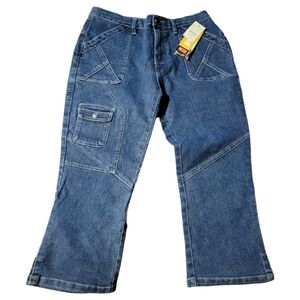 Vtg NWT Gazoz Women's Stretch Lowrise Sz 11/12 Capri Ankle Cropped